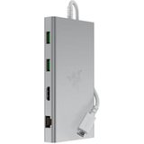 RAZER USB-C Dock - Mercury - 4K, 2xUSB-C, 4xUSB-A, Ethernet, HDMI, 3,5mm Klinke